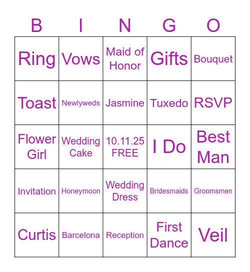 LIFETIME OF BUTTERFLIES Bingo Card