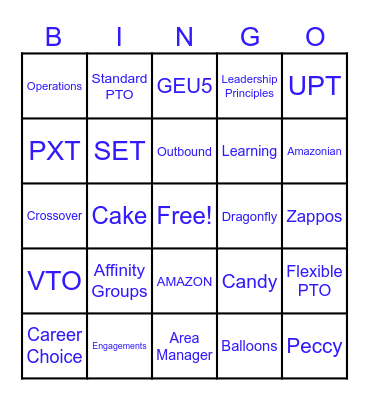 GEU5 Bingo Card