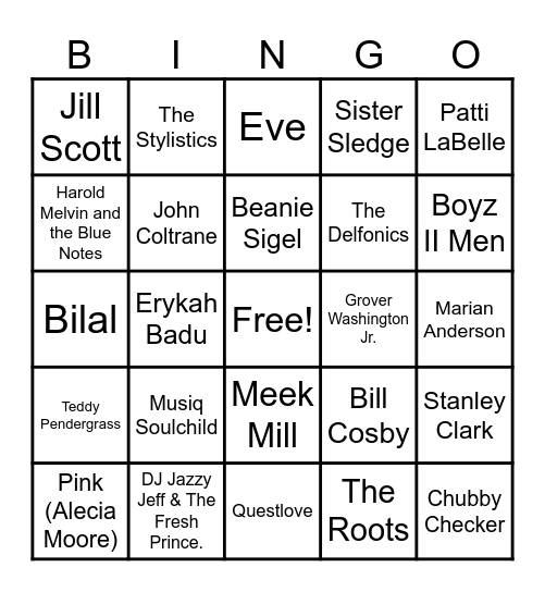 Bailey Reunion Bingo (Philly Based) Bingo Card