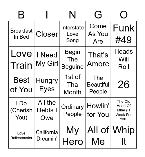 Ohio! Bingo Card