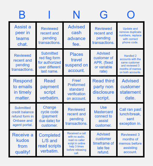 Team Boyd Bingo Card