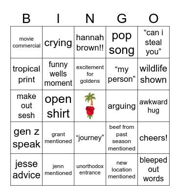 BIP Premier Bingo! Bingo Card