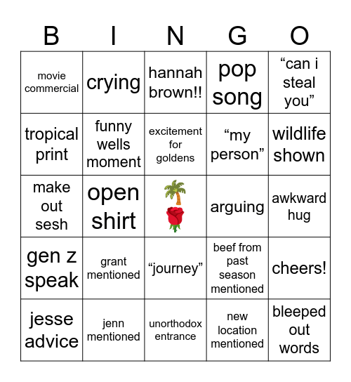 BIP Premier Bingo! Bingo Card