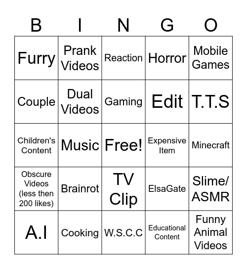 Bingo Card