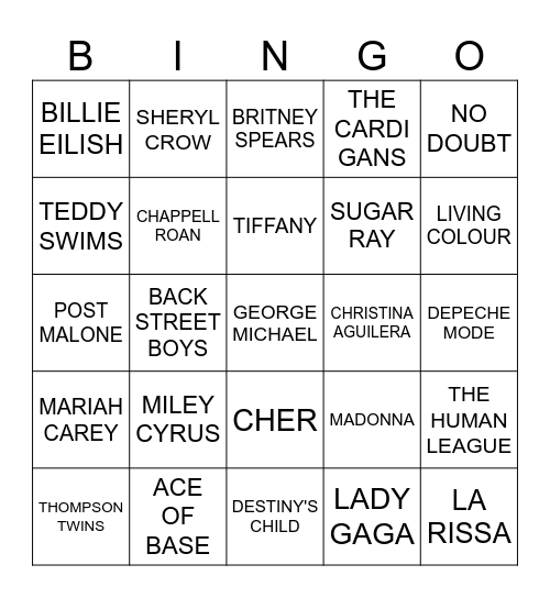 Game#2 - Pour Decisions Bingo Card