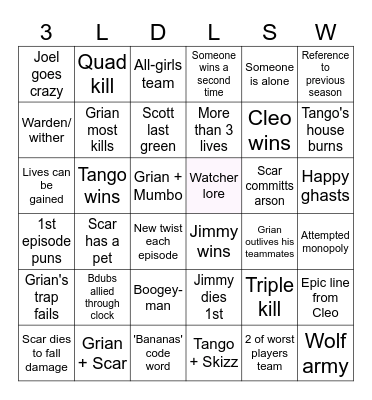 Bingo Life Bingo Card
