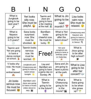 B12 L17 Parties Bingo Card