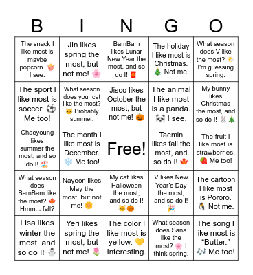 B7 L11 Time to Say Goodbye Bingo Card