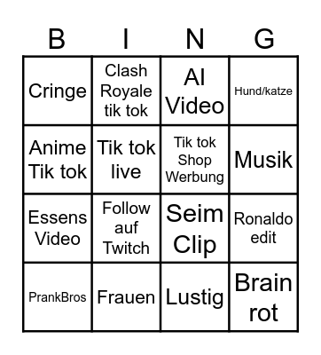 SeimAhne bingo Card