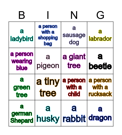 bingo for Leah Bingo Card