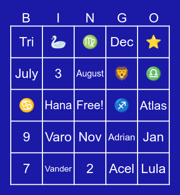 DOBIROS 🎸 Bingo Card
