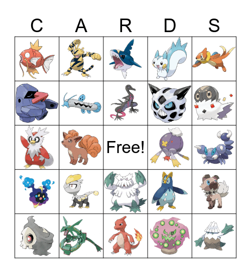 Card Bingo Card