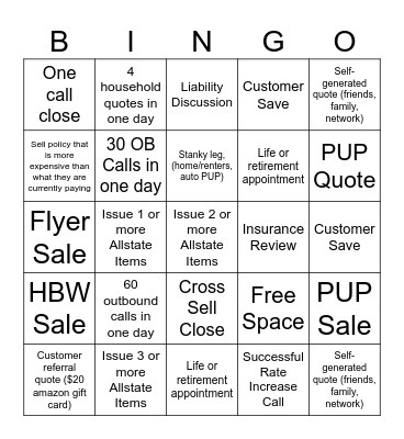 Hybrid Bingo Card