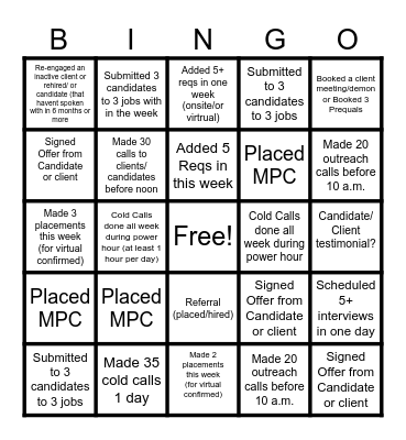 Bingo Card