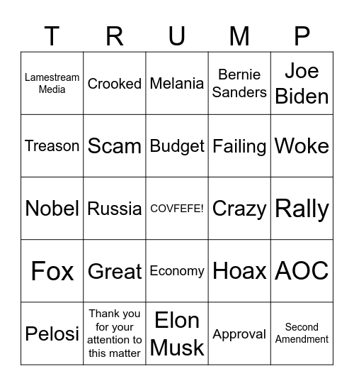 BUZZWORD BINGO Card
