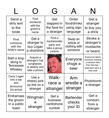 TIPSY IN TENNESSEE Bingo Card