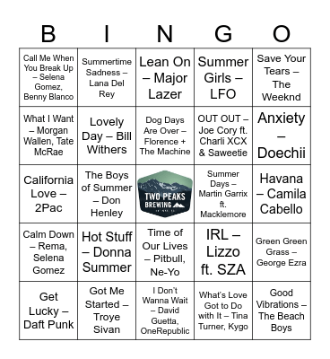 👙✨Summer Vibes # 1 ✨👙 Bingo Card