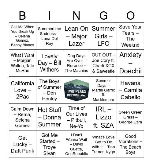 👙✨Summer Vibes # 1 ✨👙 Bingo Card