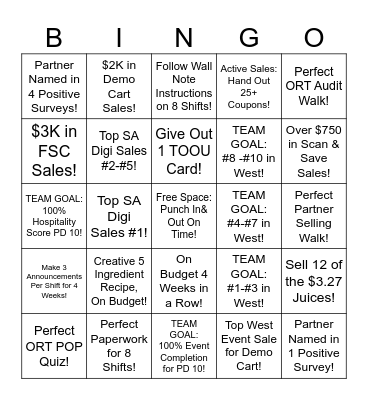 CONNECTIONS PARTNER: ______________ Bingo Card