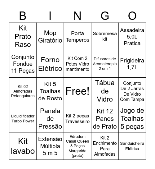 Bingo Karol e Paulo! Bingo Card