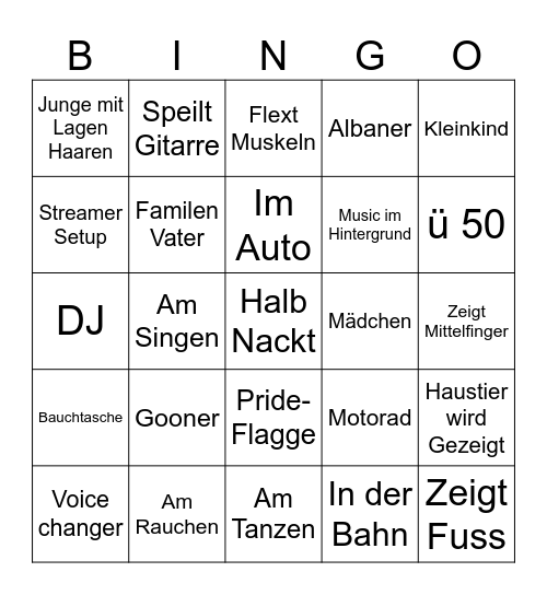 Ome Bingo Card