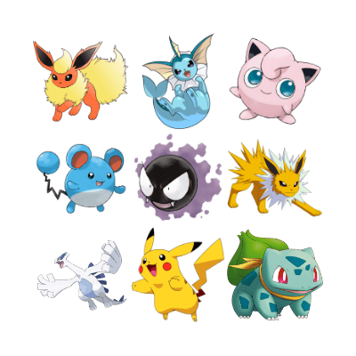 Pokemon Scavenger Hunt Bingo Card