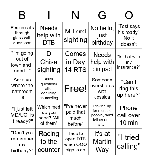 1173 Bingo Card