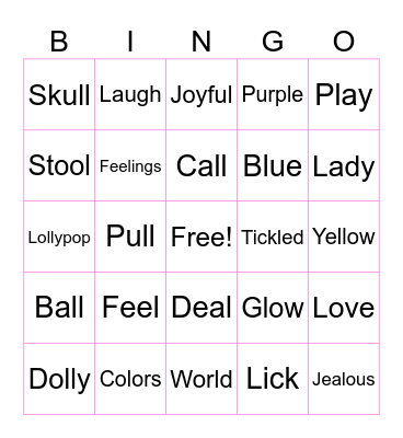 L-Syllable Bingo With Dolly Bingo Card