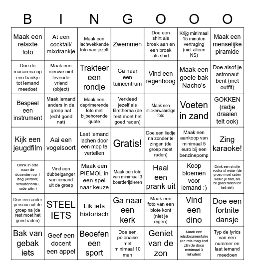 Zomer Bingo! Bingo Card