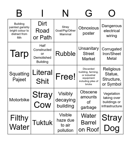 Pindia Bingo Card