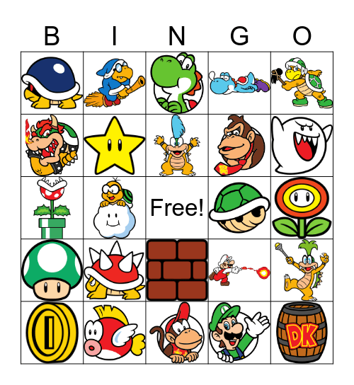 Video Game Characters V2 Bingo Card