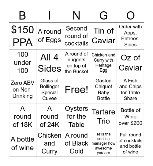 COQODAQ BINGO! Bingo Card