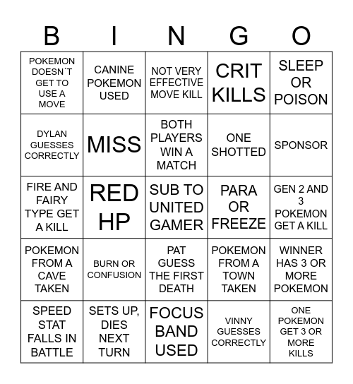 THEN WE FIGHT Bingo Card