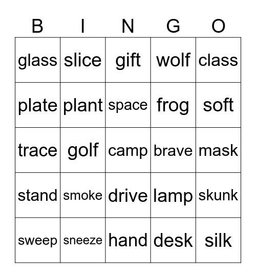 Review Bingo Card