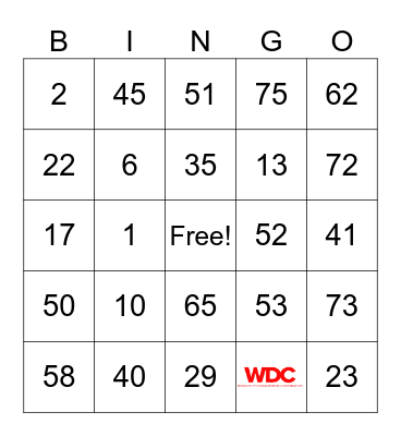 WORLD CITY Bingo Card