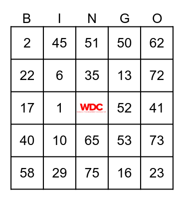 WORLDCITY Bingo Card