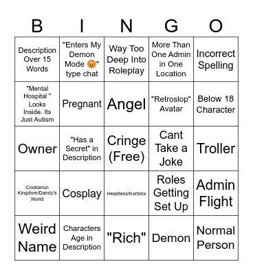 Maple Hospital Bingo Card