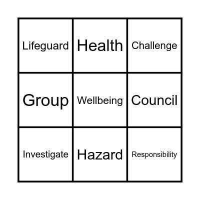 HSR FORUM BINGO Card