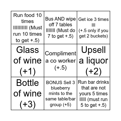 FriYAY Bingo Card