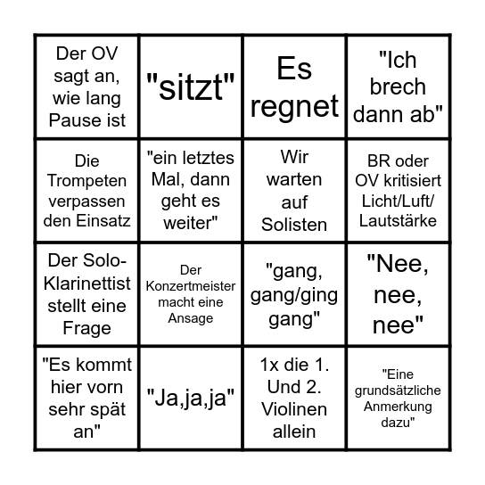 Wittenberge-BINGO Card