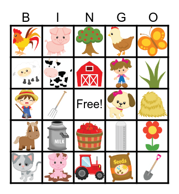 farm Bingo Card