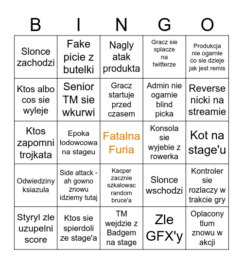 Miasto Wilkow Bingo Card