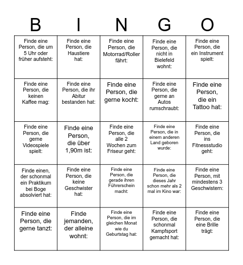 BOGE Bingo Card