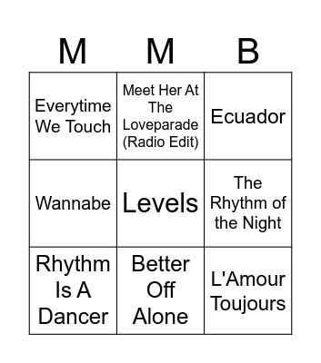 WILDEBURG Bingo Card