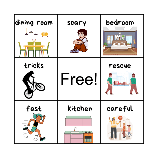 Vocabulary Bingo Card