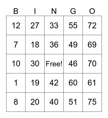 Reimi Maki Bingo Card