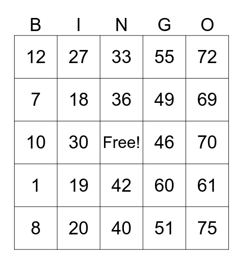 Reimi Maki Bingo Card