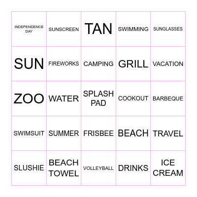 PLAY AND CONNECT Bingo Card