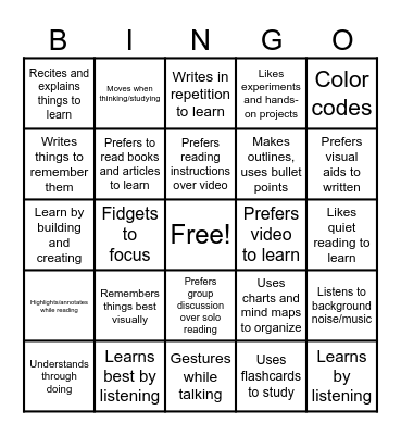 Respect Bingo Card