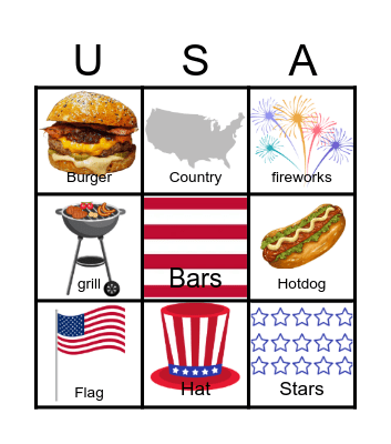 US Bingo Card